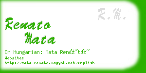 renato mata business card